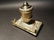 Brass Pen Holder Inkwell Desk Stand - 9