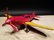 Cast Iron Red & Yellow Airplane Toy - 10