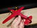 Cast Iron Red & Yellow Airplane Toy - 4
