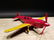Cast Iron Red & Yellow Airplane Toy - 9