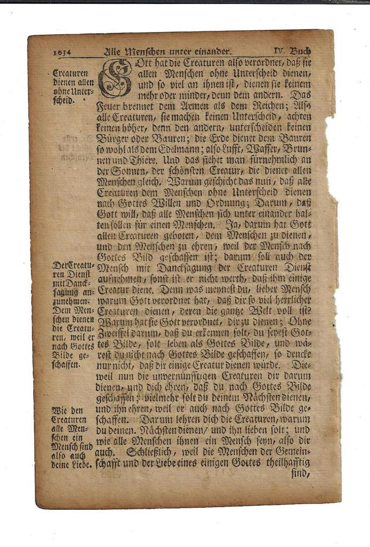 1751 Leaf Benjamin Franklin Fraktur Printing (1 of 2)