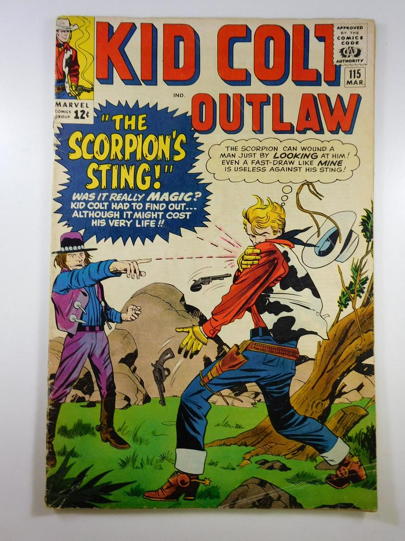 Kid Colt Outlaw #115: No Reserve! Kid Colt Outlaw #115 GD Shipping: Individual Comics: Flat-rate of $9.99 (1-8 comics) or $19.99 (9+ comics) to anywhere within the contiguous U.S. International: Foreign shipping rates are 