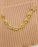 Marelli Tan zip front ribbed cardigan with gold chain - 5