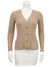 Marelli Camel colour ribbed knit cardigan - 3