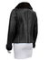 Prada Black fitted and cropped shearling jacket - 2