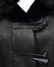 Prada Black fitted and cropped shearling jacket - 4