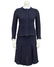 Prada Blue raw edge knit tweed skirt suit - 3