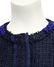 Prada Blue raw edge knit tweed skirt suit - 4