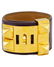 Hermes Purple box leather collier de chien cuff