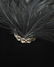 Saks Fifth Avenue Black cloche hat with feather - 4