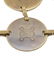 Celine Bronzed metal coin necklace and bracelet set - 7
