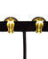 Chanel 1994 autumn chanel black earrings with gilt - 2