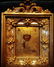Antique 19c Russian icon of St.Nicholas & kiot