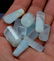 Aquamarine Pendents , Natural Aqua Blue Color UnDrilled - 4