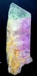 Bi Color Kunzite Spodumene Natural Crystal - V Shape - 2