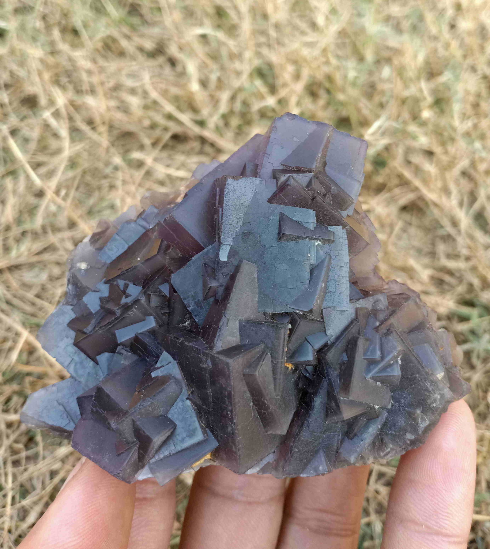 236 Gram Intersting Unique Color Change Fluorite: Title: 236 Gram Intersting Unique Color Change Fluorite Specimen Treatment: Natural Gemstones: Fluorite Weight: 236 Gram Size/Dimensions: 83x60x40 mm Origin: Pakistan Reserve: $20.00 Shipping: Domest