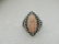Sterling Carolyn Pollack Carved Flower Ring, Pink