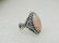 Sterling Carolyn Pollack Carved Flower Ring, Pink - 2