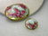 True Victorian Pair of Hand Painted Gold Trimmed Rose - 2