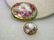 True Victorian Pair of Hand Painted Gold Trimmed Rose - 3