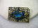True Vintage Victorian Floral Filigree Brooch, Blue