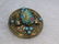 Victorian Czech Floral Glass Brooch, Rolled & Scrolled,