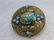 Victorian Czech Floral Glass Brooch, Rolled & Scrolled, - 2