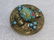 Victorian Czech Floral Glass Brooch, Rolled & Scrolled, - 5