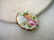 Victorian Hand Painted Porcelain Round Brooch, Double - 2