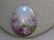 Victorian Painted Roses Porcelain Floral Brooch, 1.75" - 3