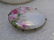 Victorian Painted Roses Porcelain Floral Brooch, 1.75" - 4