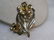 Vintage 1940's Sterling Rhinestone Brooch, Yellow - 2