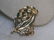Vintage 1940's Sterling Rhinestone Brooch, Yellow - 5