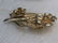 Vintage 1940's Sterling Rhinestone Brooch, Yellow - 7