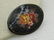 Vintage Black Floral Lacquered Brooch, Hand-Painted, - 5