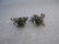 Vintage Sterling Silver Rose Earrings, singed A & Z, 5 - 3