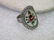 Vintage Sterling Silver Enameled Rose Filigree Framed - 2