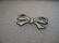 Vintage Sterling Silver Guilloche Victorian Floral Bow - 2