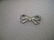Vintage Sterling Silver Guilloche Victorian Floral Bow - 3