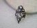 Vintage Sterling Silver Lily Vine Wide Band Woodland - 3