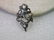 Vintage Sterling Silver Lily Vine Wide Band Woodland - 4