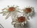 Vintage Sunflower Brooch & Clip Earrings Set, Sarah