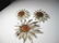 Vintage Sunflower Brooch & Clip Earrings Set, Sarah - 2