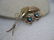 Vintage Van Dell Floral Brooch, 12kt G.F., Blue - 3