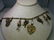 Brassy Gold Tone Charm Necklace, 22", hearts, angels, - 4