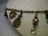Brassy Gold Tone Charm Necklace, 22", hearts, angels, - 6