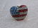 Christopher Radko Enameled USA Flag Heart Brooch/Pin, - 2