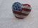 Christopher Radko Enameled USA Flag Heart Brooch/Pin, - 3