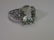 Sterling Silver Large CZ Statement Ring with Heart Side - 2