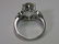 Sterling Silver Large CZ Statement Ring with Heart Side - 4